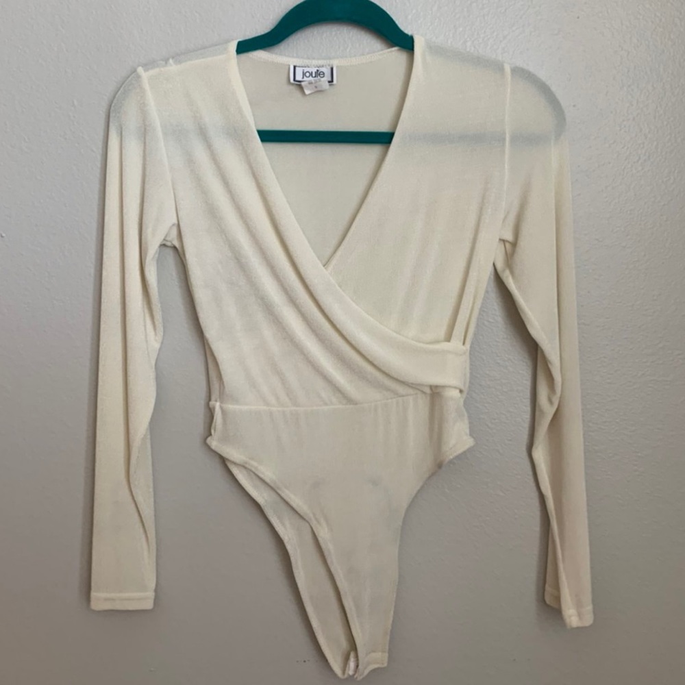 Vintage off white pearlescent bodysuit